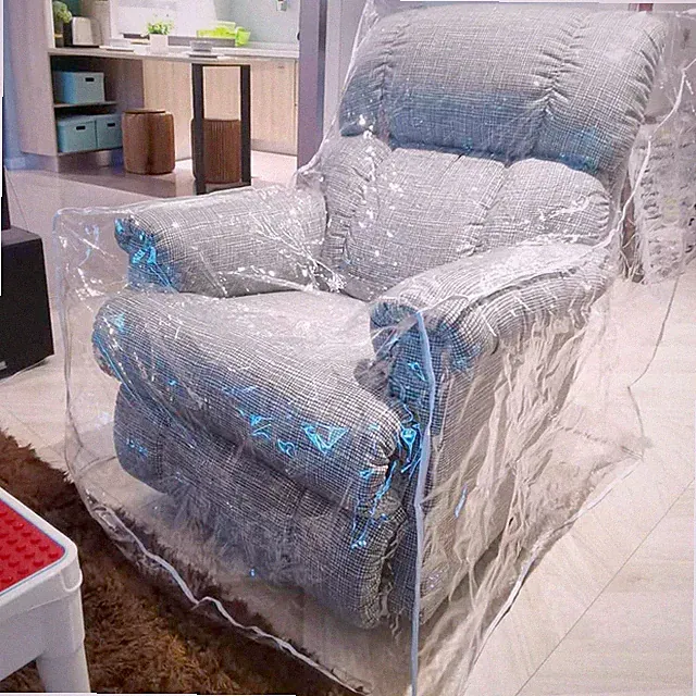 Heavy Duty Plastic Recliner Cover Pets | Cat Dog Scratching Protector Clear V...