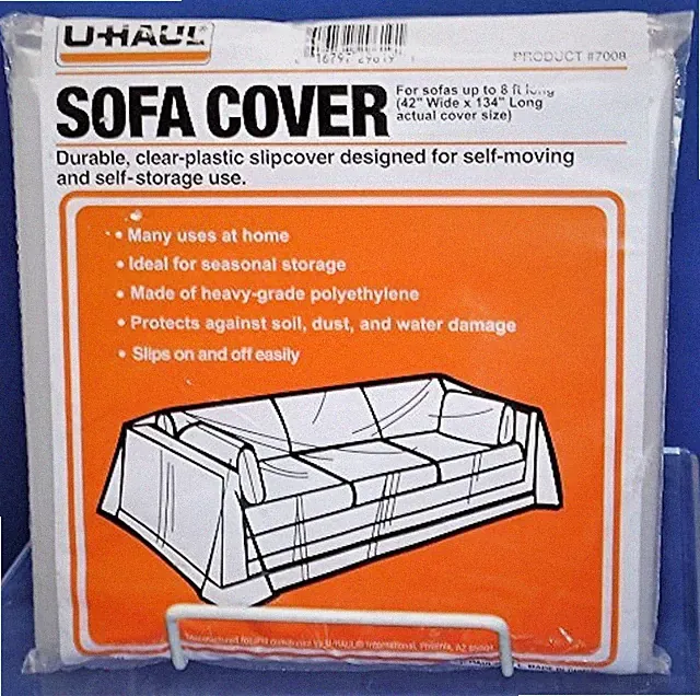 Heavy-Duty Water Resistant Sofa Cover - 8' Long, Machine Washable Protection