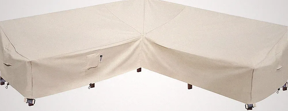 Heavy Duty Waterproof Outdoor Sectional Cover, 85"x85", Natural Beige