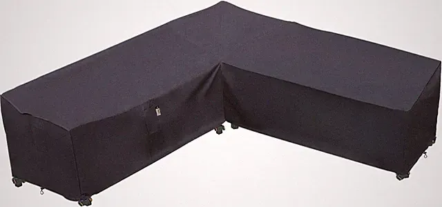 Heavy Duty Waterproof Patio Sectional Sofa Cover, 100"x100" - Storm Gray