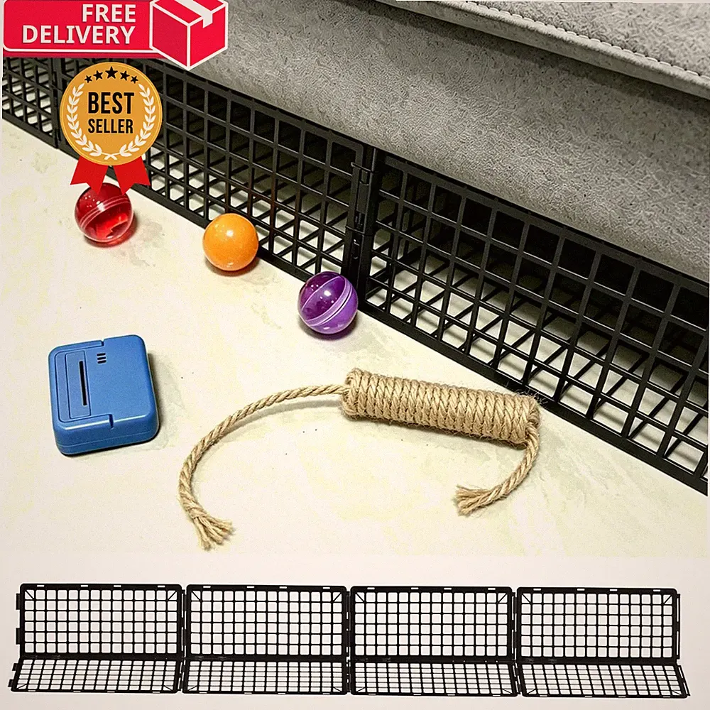 Hiflora 14 Pack Under Bed Blockers for Pets – Easy to Install 6.7" Height