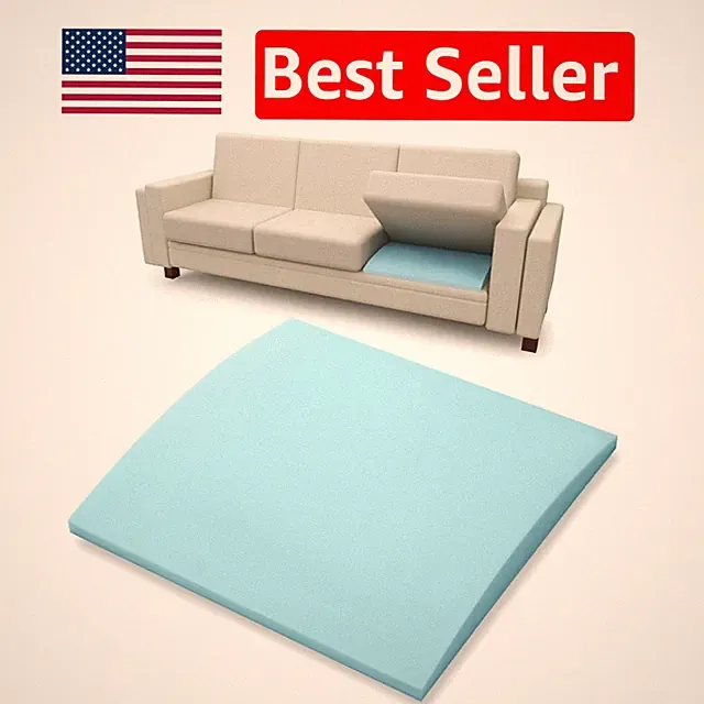 High-Density Foam Couch Cushion Support, 20x20 for Sagging Sofa Repair