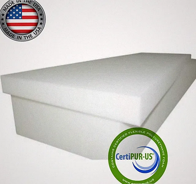 High Density Foam Seat Cushion 3"T x 22"W x 80"L 46ILD "FIRM" Upholstery Foam