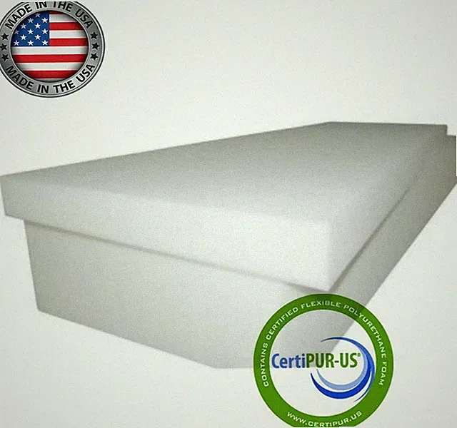 High Density Seat Cushion 6"T x 22"W x 80"L (1546) "FIRM" Foam Cushion