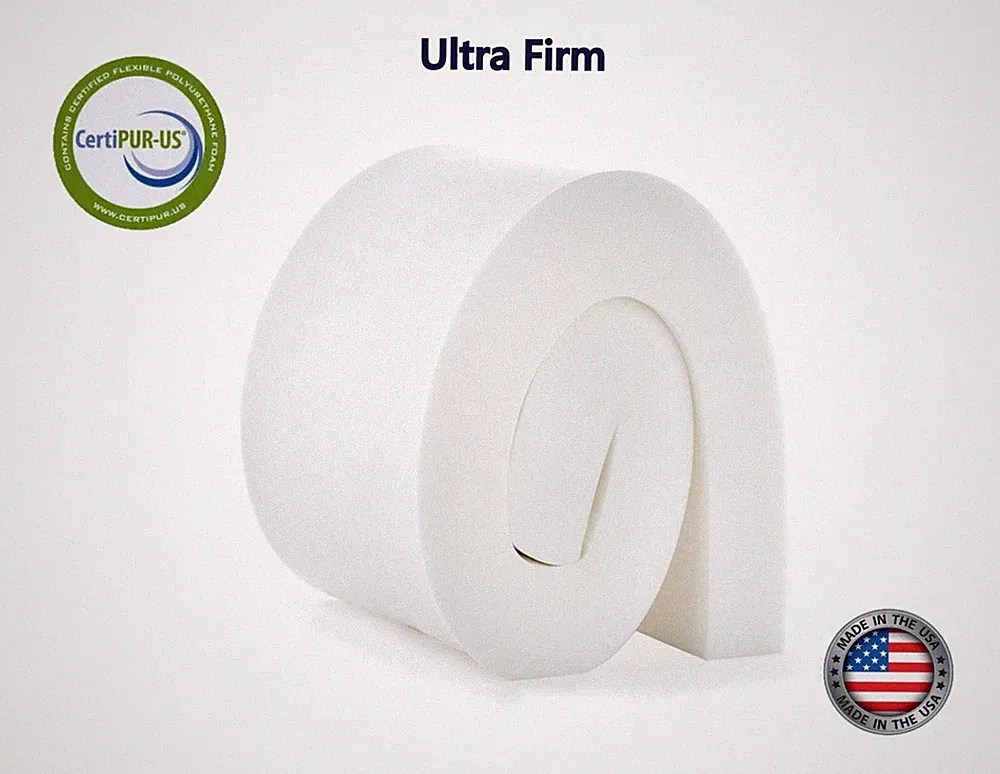 High Density Upholstery Foam (Ultra Firm) 4"x30"x80" 52ILD Foam Seat Cushion