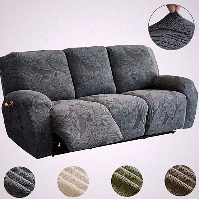 High Stretch Recliner Sofa Cover Set Multi-Piece Couch Slipcover for 1 2 3Seater