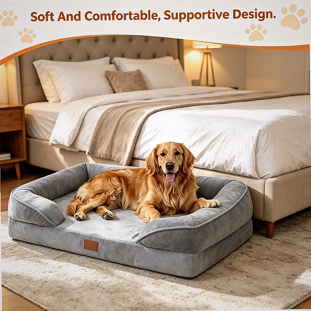 High Support Pet Sofa Bed, Breathable And Not Stuffy Available In Multiple Sizes