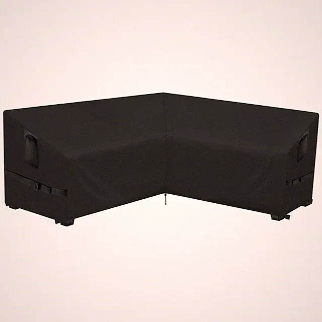Hiticover Outdoor V-Shaped Sectional Sofa Cover fit 80" x 80", 79" x 79", 78" x