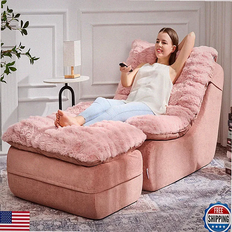 Hobestluk Sofa Couch Foam Sofa For Small Spaces Comfy Sofas Footrest Couch