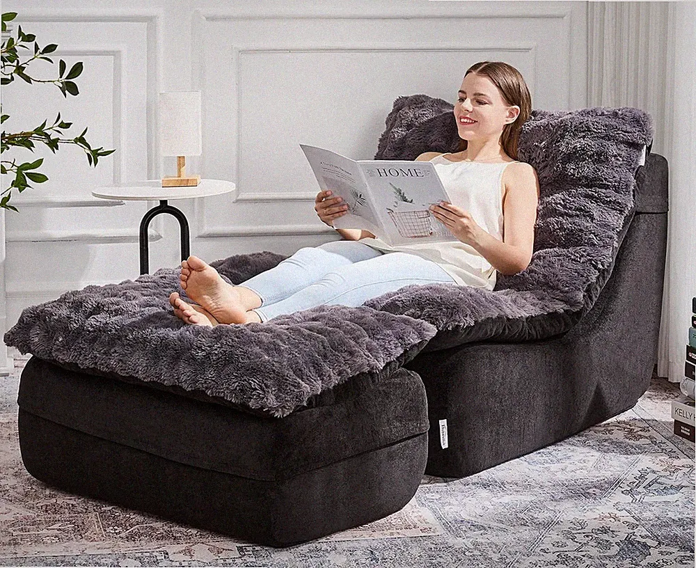 Hobestluk Sofa Couch Foam Sofa for Small Spaces Comfy Sofas with Footrest Couch