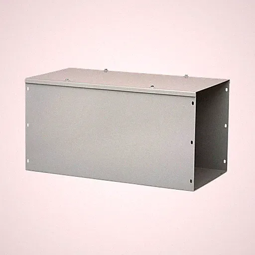 Hoffman F88G72 NEMA Type 1 Hinged Cover Wireway Straight Section, 8" x 8" x 72"