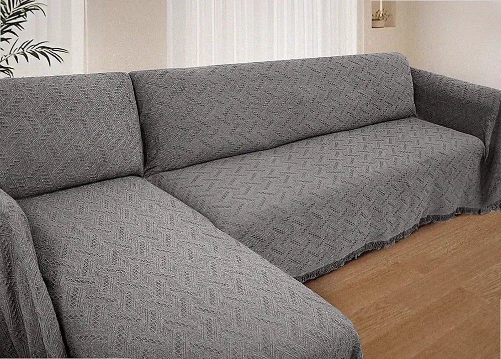 HOMERILLA Sectional Couch Covers for Sectional Sofa L Shaped Sofa Cover Blanket