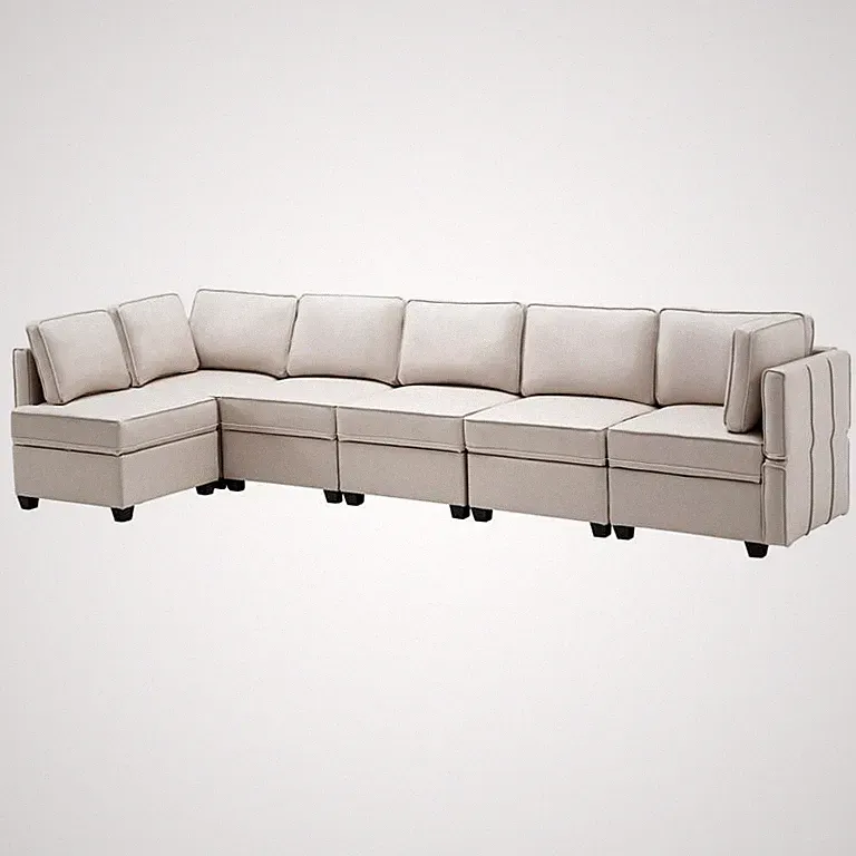 HOMREST Modular Sectional Sofa Reversible Sofa Couch with Storage Seats...