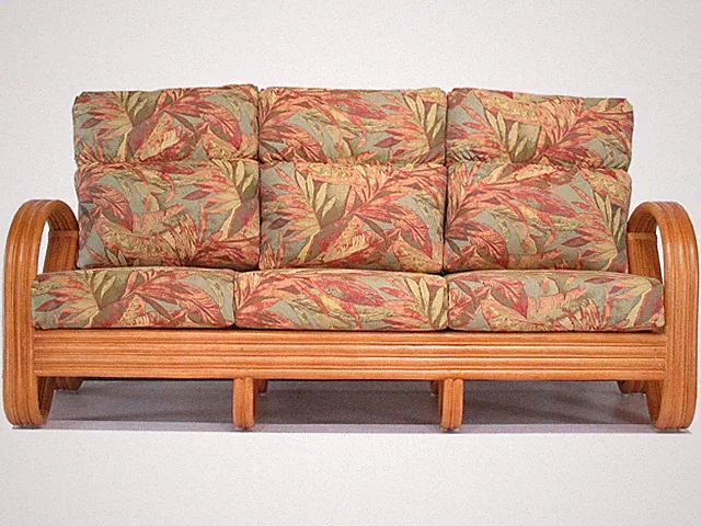 Honey Rattan Living Room Furniture Sofa Couch (Choice of Fabrics) (#1790H)