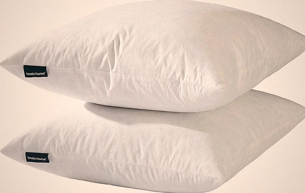 ® Hotel-Style 26X26 Goose Feather down Euro Pillow Insert for Sofa & Bed - 100%
