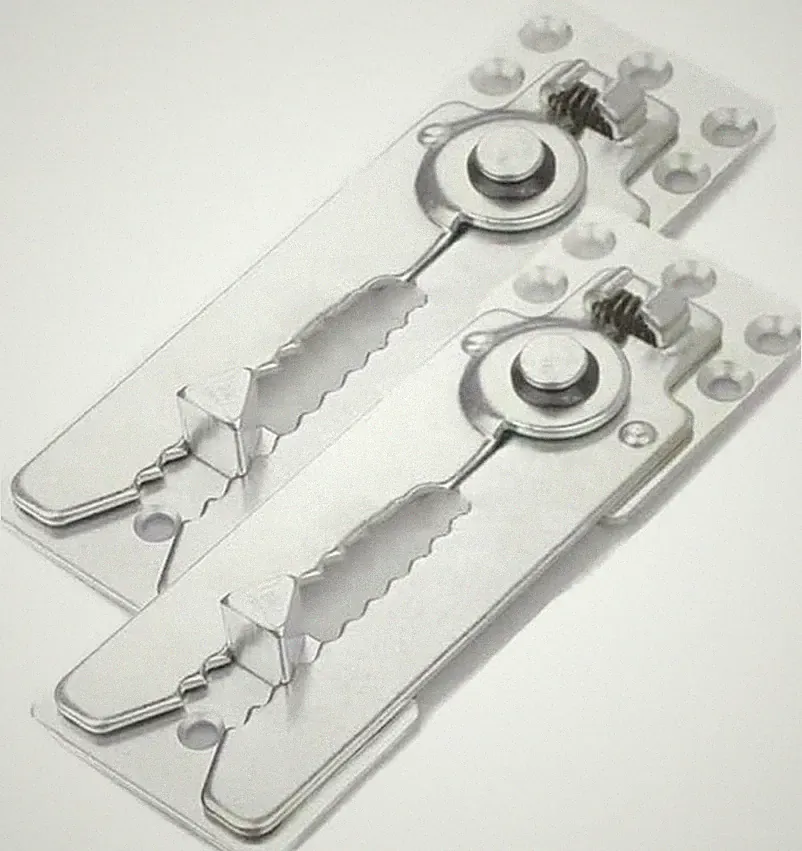 HOWDIA 2 Pack Sectional Couch Connector 6.1 x 2.17 x 0.79 inches, Silver