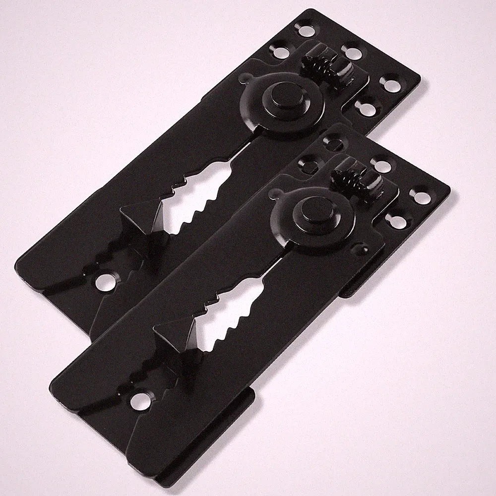 HOWDIA Black Sectional Connectors Couch Connectors with Screws Heavy-Duty Cou...