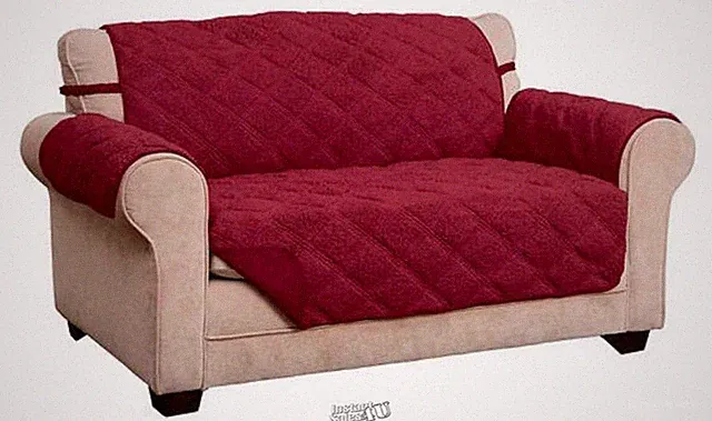 Hudson-Sherpa Slipcover Loveseat Super Soft Sherpa Burgundy