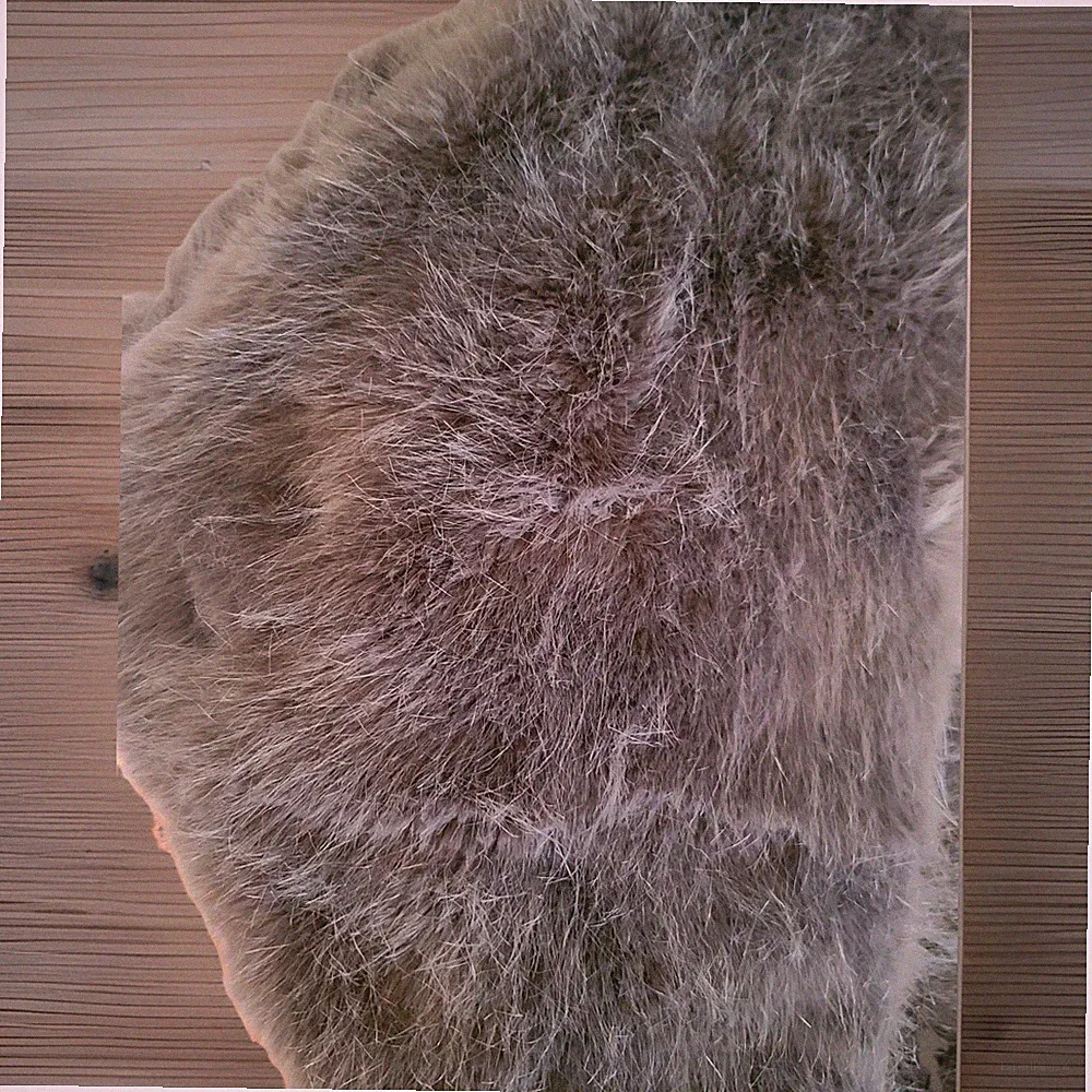 Huge Restoration Hardware Faux Fur Gray Throw Blanket Sofa Bed Large 98"x 80"