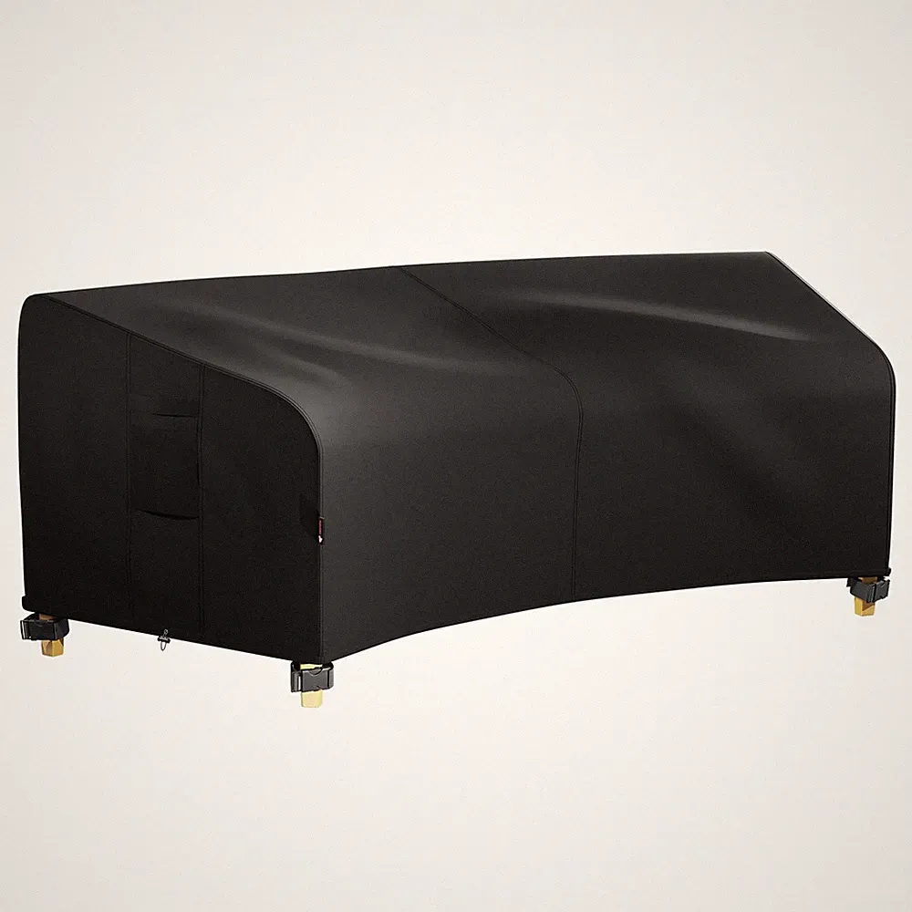 iBirdie Outdoor Sectional Cover for 96" Back 65" Front Curved Shaped Patio So...