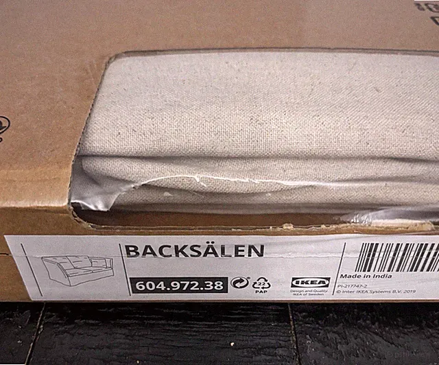Ikea BACKSALEN Loveseat 2-Seat Sofa Cover, Katorp natural 604.972.38 - NEW