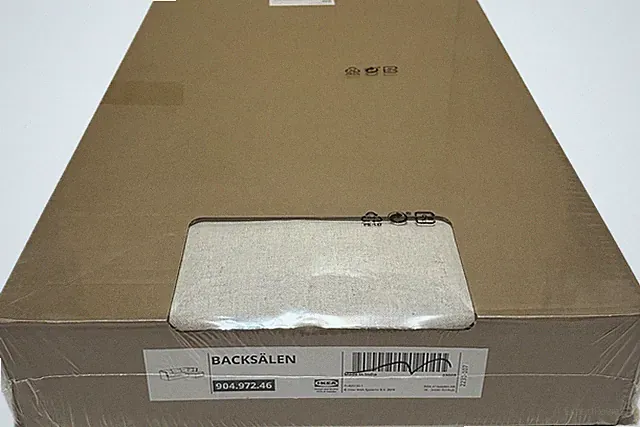 Ikea BACKSALEN Sofa w/ Chaise Katorp Natural Slipcover 904.972.46 New Cover