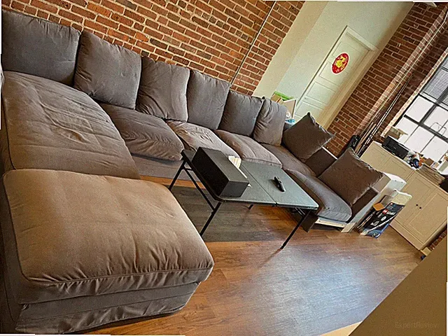 Ikea couches sofas used, Gray, Height: 65cm, Width: 4meter, Depth: 2.4meter.