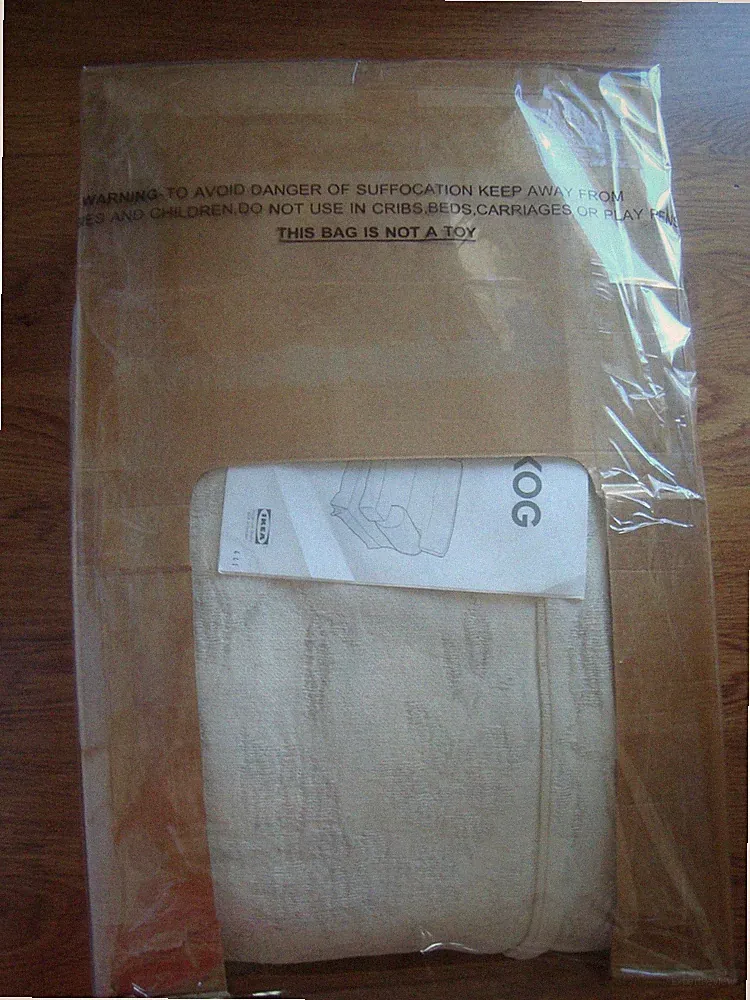 IKEA EKESKOG Convertible Sofa Sleeper Cover Sofa-Bed Slipcover Natural NEW NOS