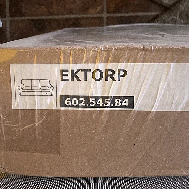 IKEA Ektorp 3-seat Sofa Slipcover TYGELSJO BEIGE Ektorp Sofa Couch Cover NEW NIB