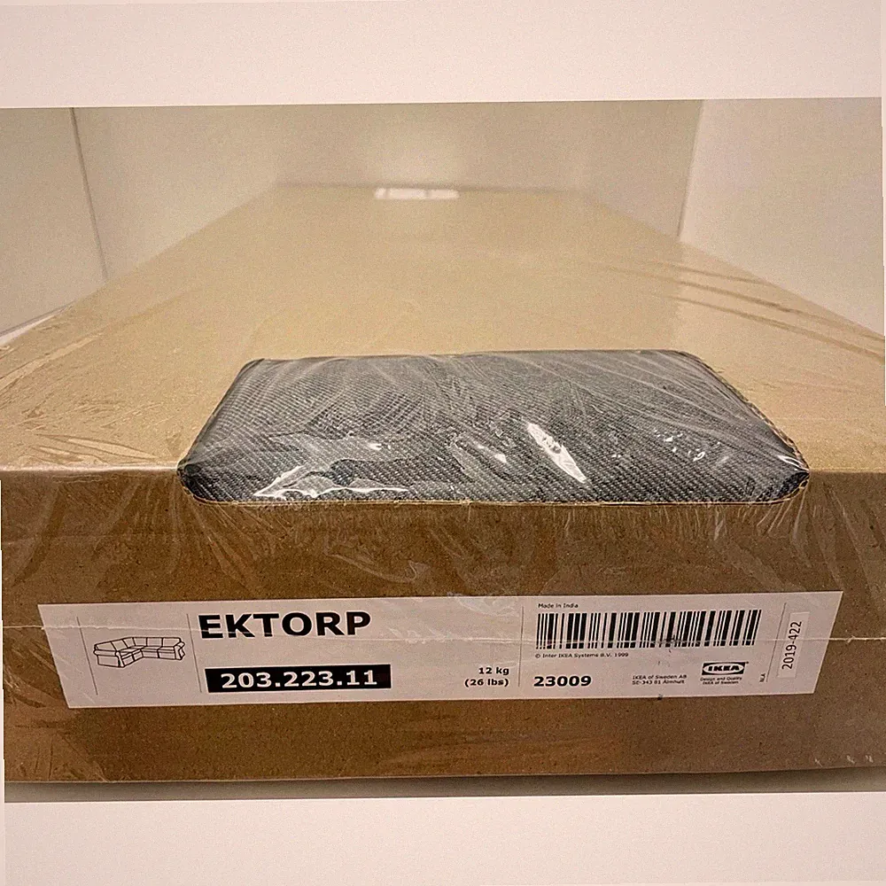 Ikea EKTORP 4 Seat sectional COVERS nordvalla dark gray 203.223.11 - ORIGINAL