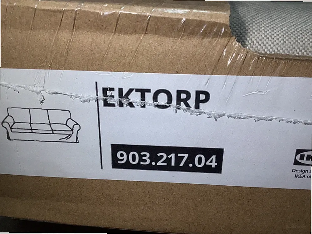 Ikea EKTORP COVER FOR 3 Seat SOFA lofallet beige (complete set) 903.217.04 NEW!