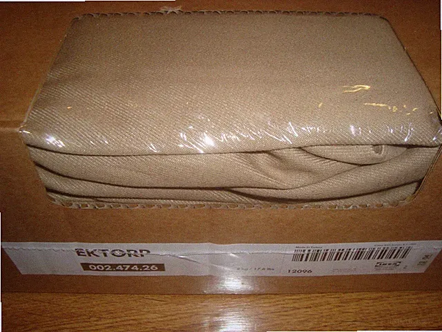 IKEA EKTORP Cover for EKTORP Loveseat with Chaise IDEMO BEIGE Slipcover NEW NOS