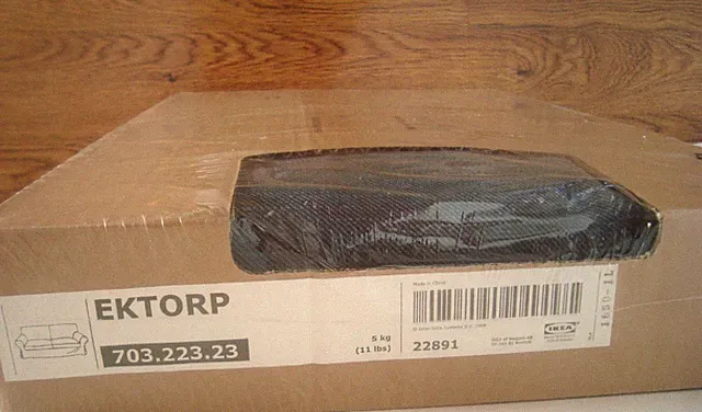 IKEA EKTORP Loveseat 2-seat Sofa Cover NORDVALLA Dark GRAY Grey Slipcover NEW