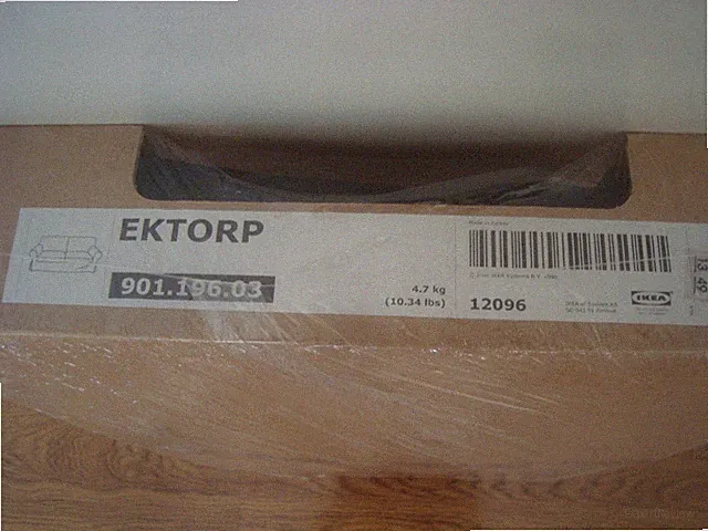 IKEA EKTORP Loveseat COVER Ektorp 2-seat Sofa Slipcover IDEMO BLACK NEW NIB