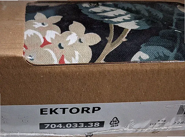 Ikea EKTORP Loveseat (sofa w/CHAISE Cover Slipcover LINGBO MULTICOLOR New SEALED