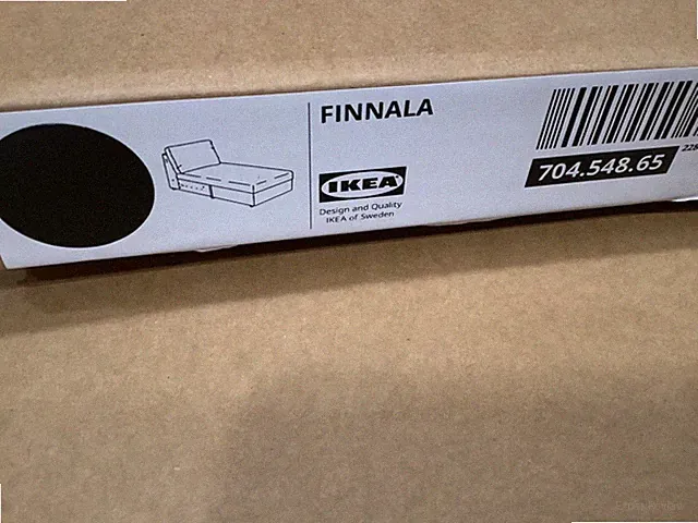 Ikea FINNALA COVER SLIPCOVER FOR Chaise Lounge Section ORRSTA BLACK BLUE NEW