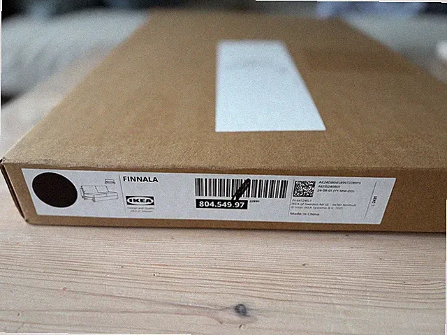 IKEA FINNALA Loveseat Sleeper Section Cover Orrsta Black Blue New Sealed