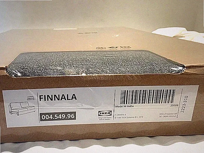 Ikea FINNALA Loveseat SLEEPER Section Cover Slipcover GUNNARED MEDIUM GRAY New!