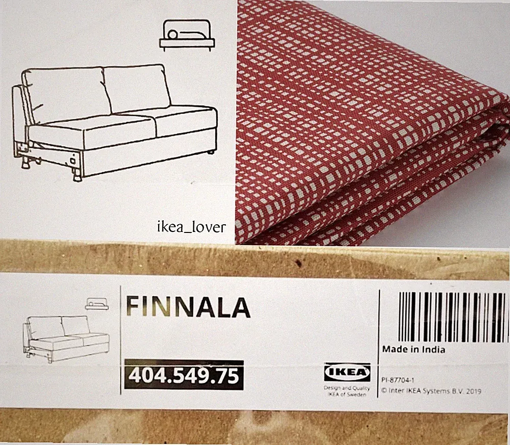 Ikea FINNALA ONLY Cover for Sleeper Sofa Dalstorp multicolor red 404.549.75 -NEW
