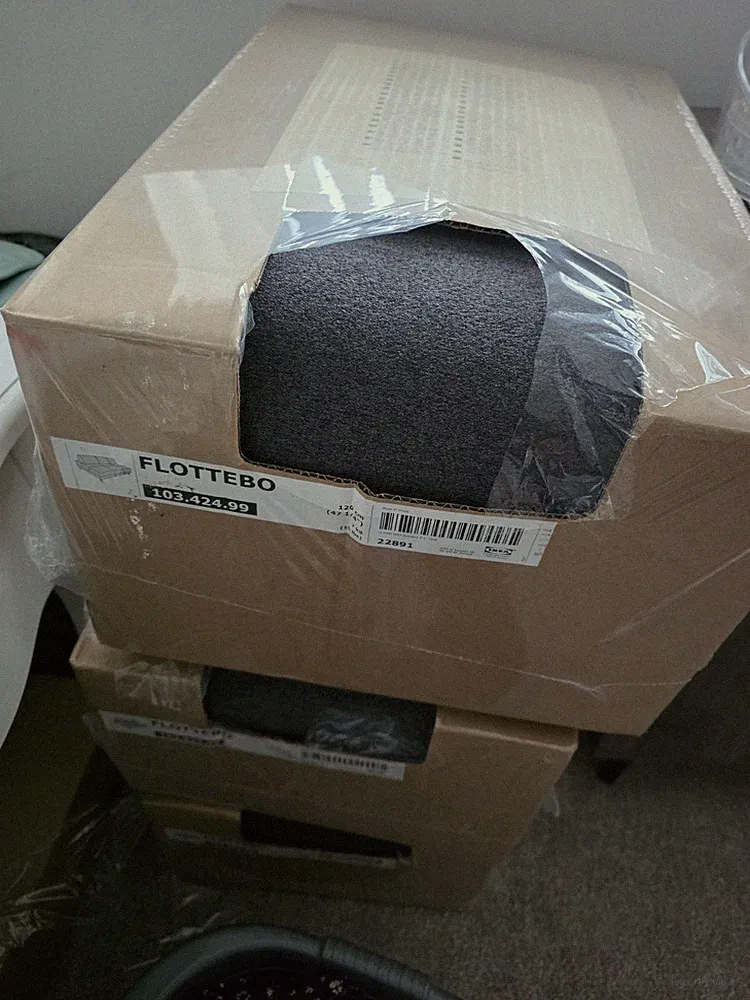 Ikea Flottebo Cover for 120cm sofa-bed, Lysed Dark Grey 103.424.99