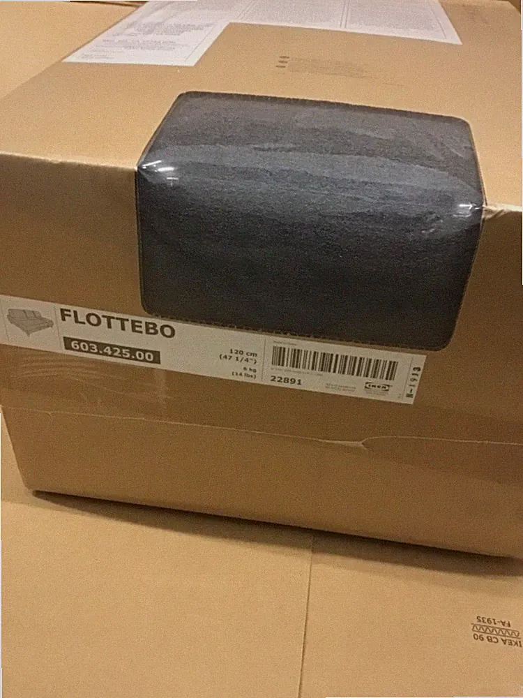 IKEA FLOTTEBO COVER SLIPCOVER FOR Sleeper Sofa Bed Lysed Dark Gray 603.425.00
