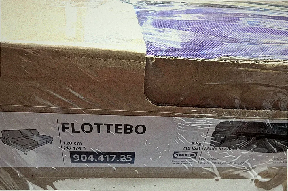 Ikea FLOTTEBO Sleeper Sofa / Sofa Bed Cover Slipcover VISSLE PURPLE New in Box!