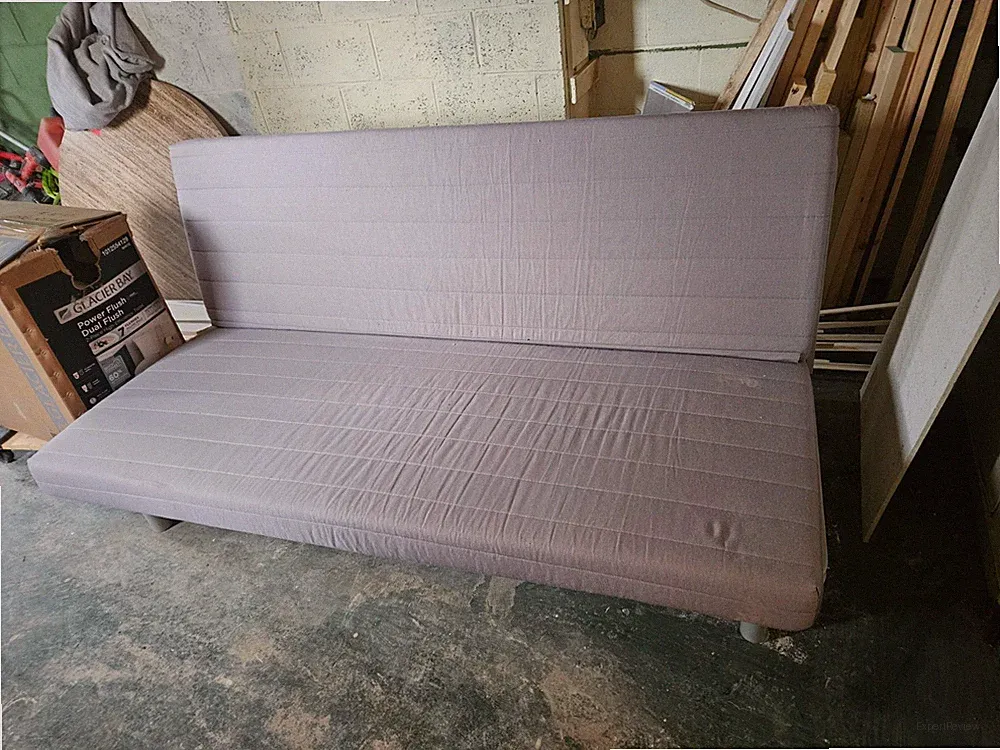 IKEA Futon Sofa Bed and Mattress with Cover and Additional Gray Cover