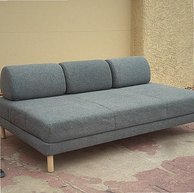 IKEA Gray Sleeper Sofa Convertible with Storage, Double Bed, 230x151 cm