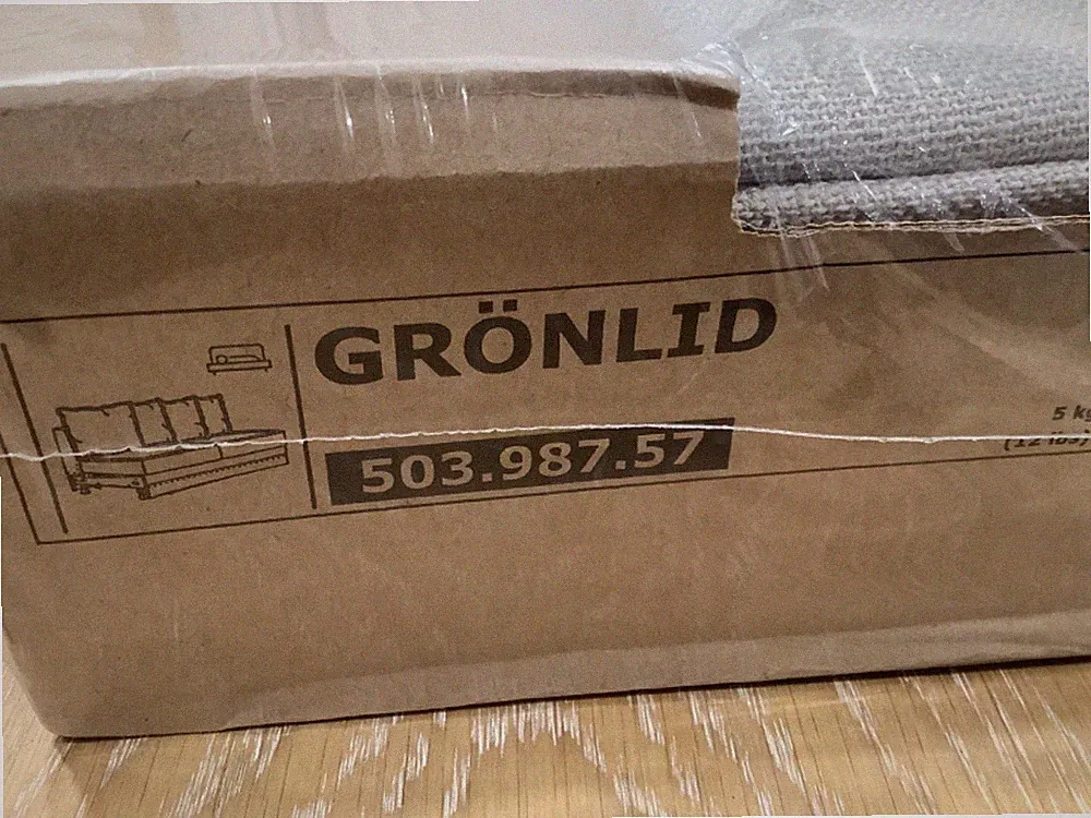 IKEA Gronlid COVER SLIPCOVER FOR sleeper sofa section Sporda natural NEW!!