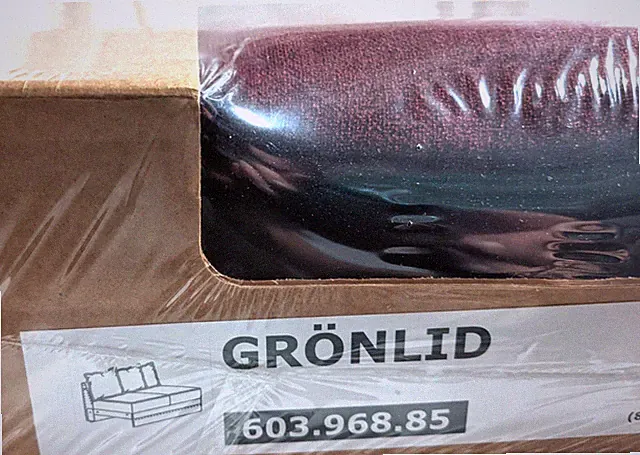Ikea GRONLID Loveseat /2 Seat Sofa Section Cover Slipcover LJUNGEN DARK RED New!