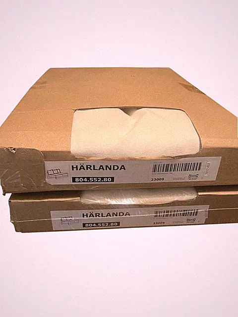 Ikea HÄRLANDA Cover Loveseat Sleeper Slip Ljungen 804.552.80 Off White Cotton