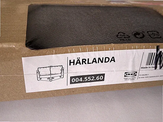 Ikea HARLANDA Corner Section Cover, Sporda Dark Gray 004.552.60 HÄRLANDA New