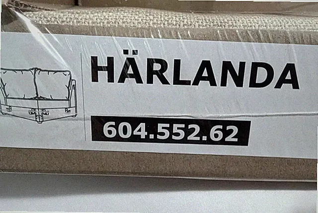 Ikea HARLANDA Corner (sofa) Section Cover Slipcover SPORDA NATURAL New! Sealed!