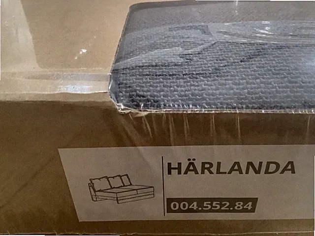 IKEA HARLANDA COVER SLIPCOVER FOR Loveseat SECTION SPORDA DARK GRAY 004.552.84